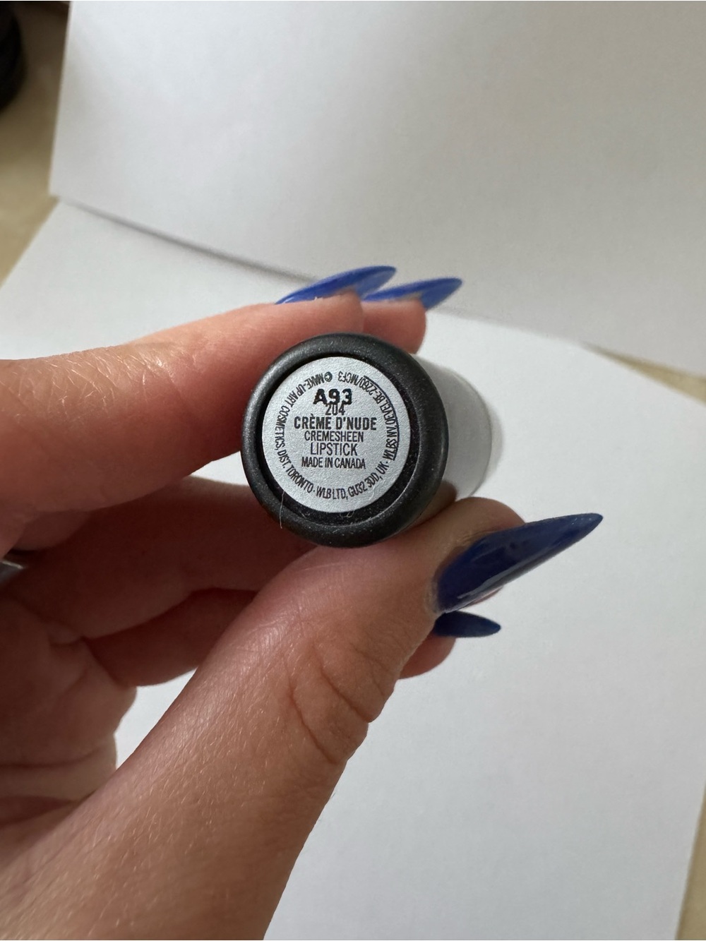 Mac lipstick Crème d’nude 204 - Picture 2 of 2